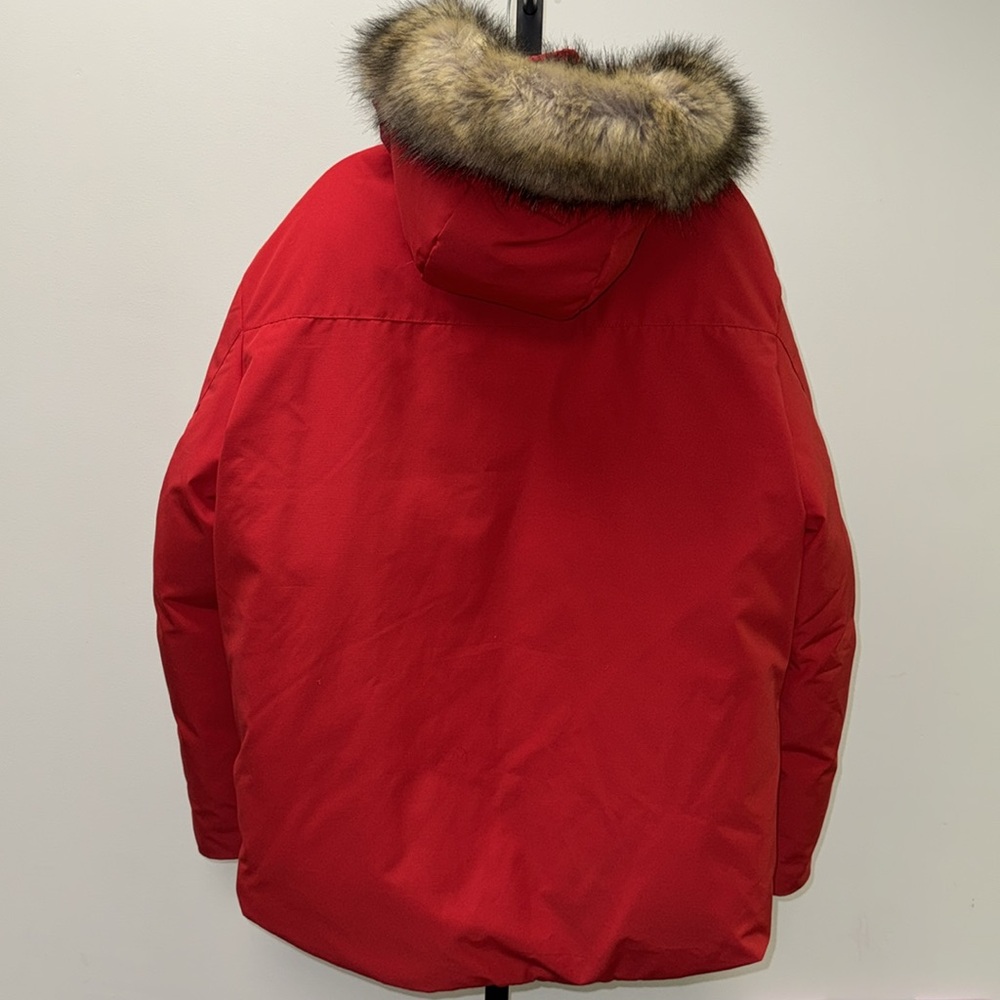 Zara red Parka puffer jacket Coat size - M - Picture 2 of 4